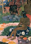 Paul Gauguin Her name is Varumati oil painting on canvas